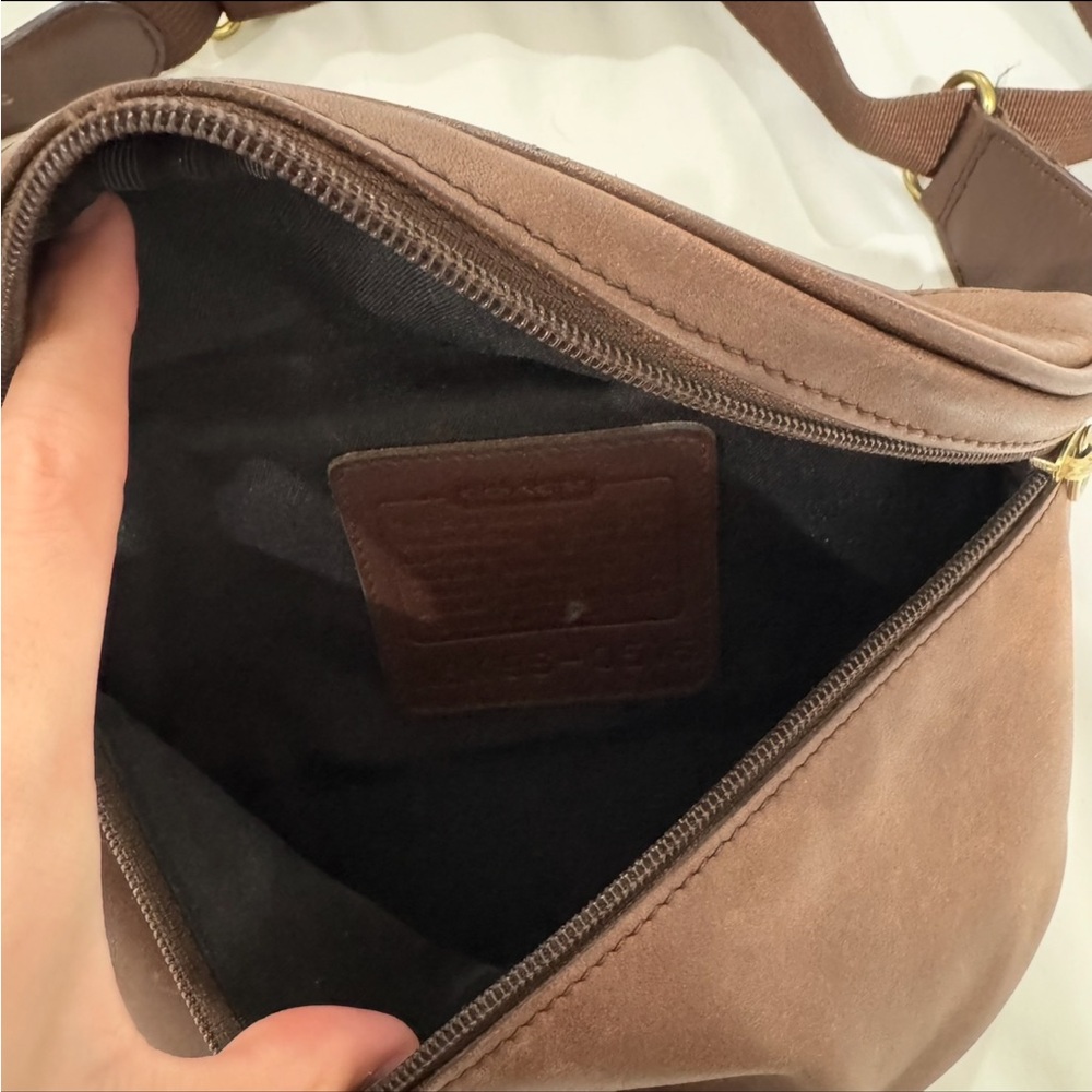 Coach Vintage‎ Canteen Leather Waist Pouch Fanny Pack Brown USA Chocolate Brown - Picture 6 of 13